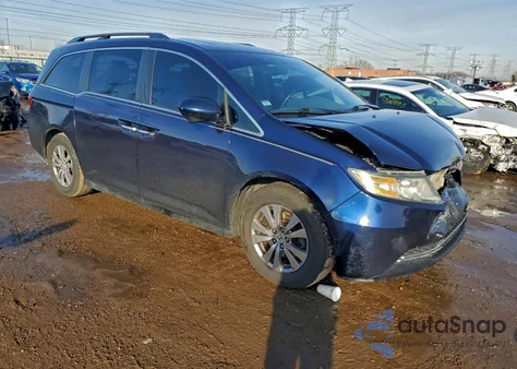 2014 Honda Odyssey Exl z USA, uszkodzony, nr VIN 5FNRL5H68EB057205